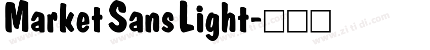 Market Sans Light字体转换